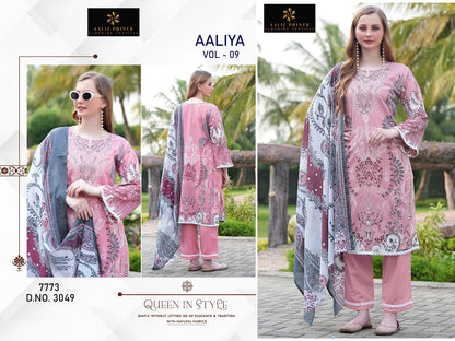 Aaliya Vol 9 Aaliz Prints Cotton Karachi Salwar Suits Wholesale