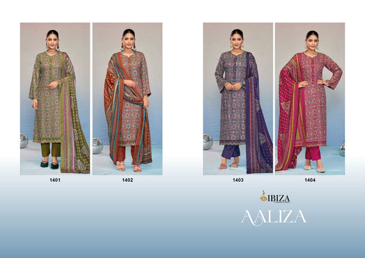 Aaliza Ibiza Viscose Pashmina Suits Wholesale