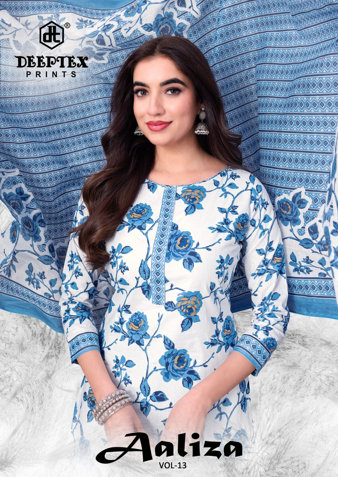Aaliza Vol 13 Deeptex Prints Cotton Dress Material Supplier Ahmedabad