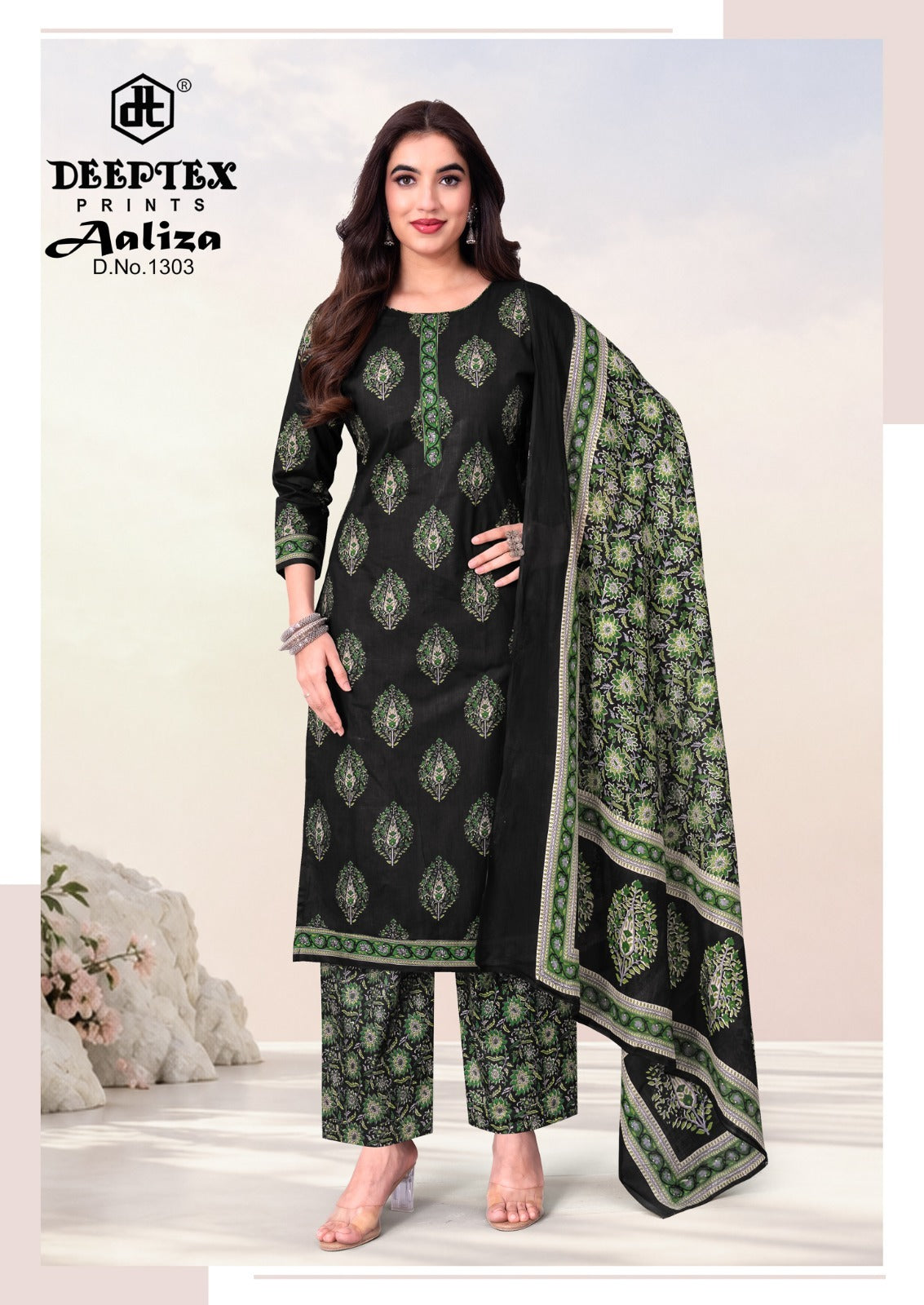 Aaliza Vol 13 Deeptex Prints Cotton Dress Material Supplier Ahmedabad