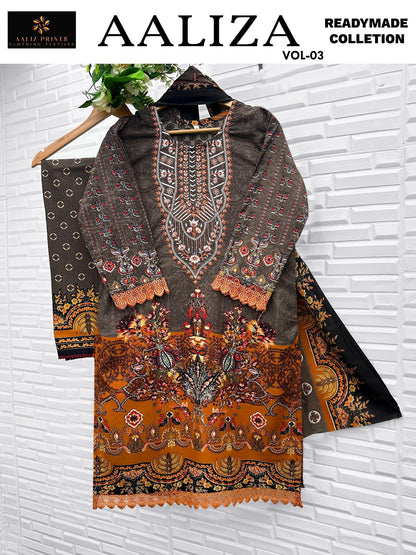 Aaliza Vol 3 Aaliz Prints Cotton Karachi Readymade Suits Wholesale Rate
