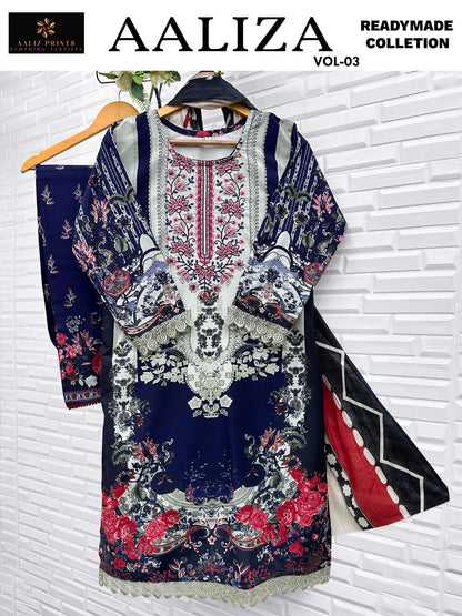Aaliza Vol 3 Aaliz Prints Cotton Karachi Readymade Suits Wholesale Rate