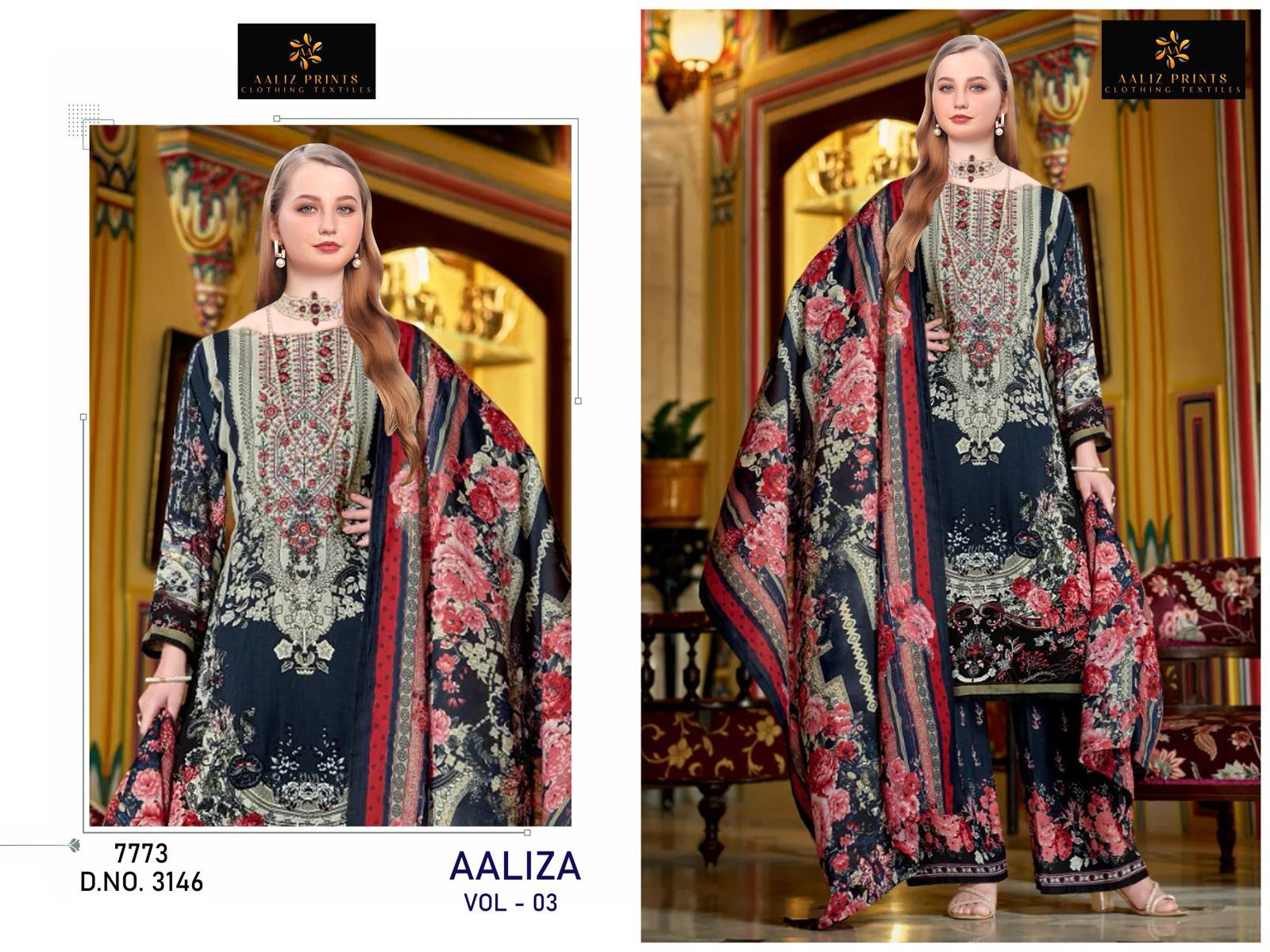 Aaliza Vol 3 Aaliz Prints Cotton Karachi Salwar Suits Manufacturer India