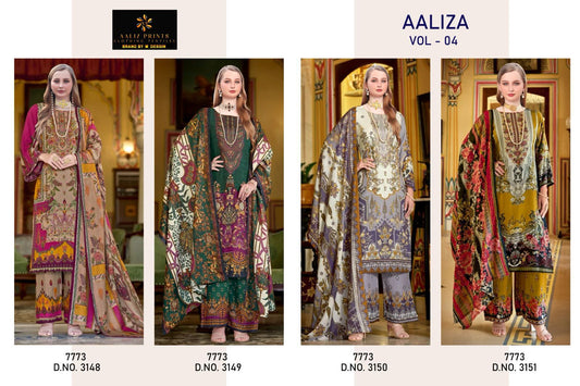 Aaliza Vol 4 Aaliz Prints Cotton Karachi Salwar Suits Wholesale Price