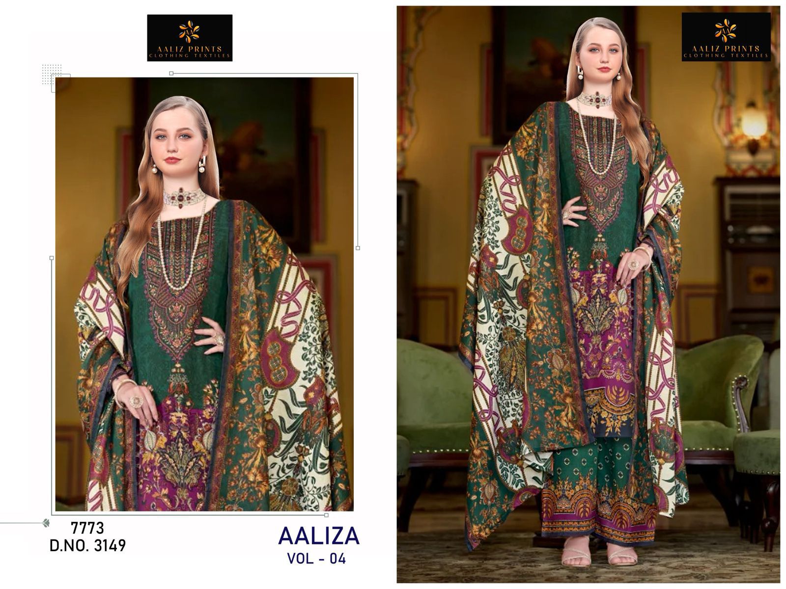 Aaliza Vol 4 Aaliz Prints Cotton Karachi Salwar Suits Wholesale Price