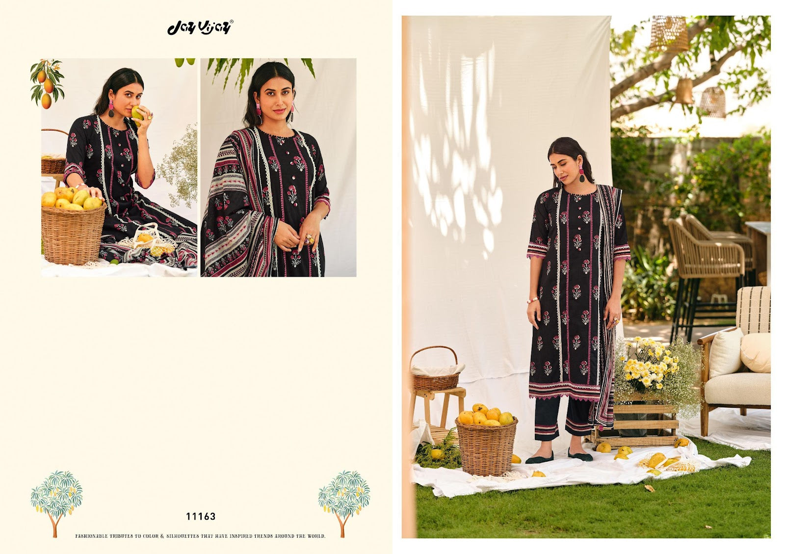 Aam Bagh Jay Vijay Cotton Jacquard Pant Style Suits Wholesale Price
