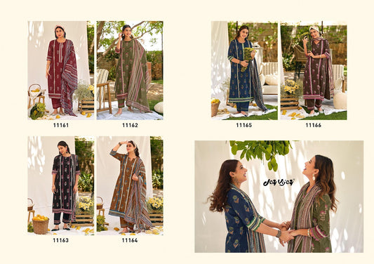 Aam Bagh Jay Vijay Cotton Jacquard Pant Style Suits Wholesale Price