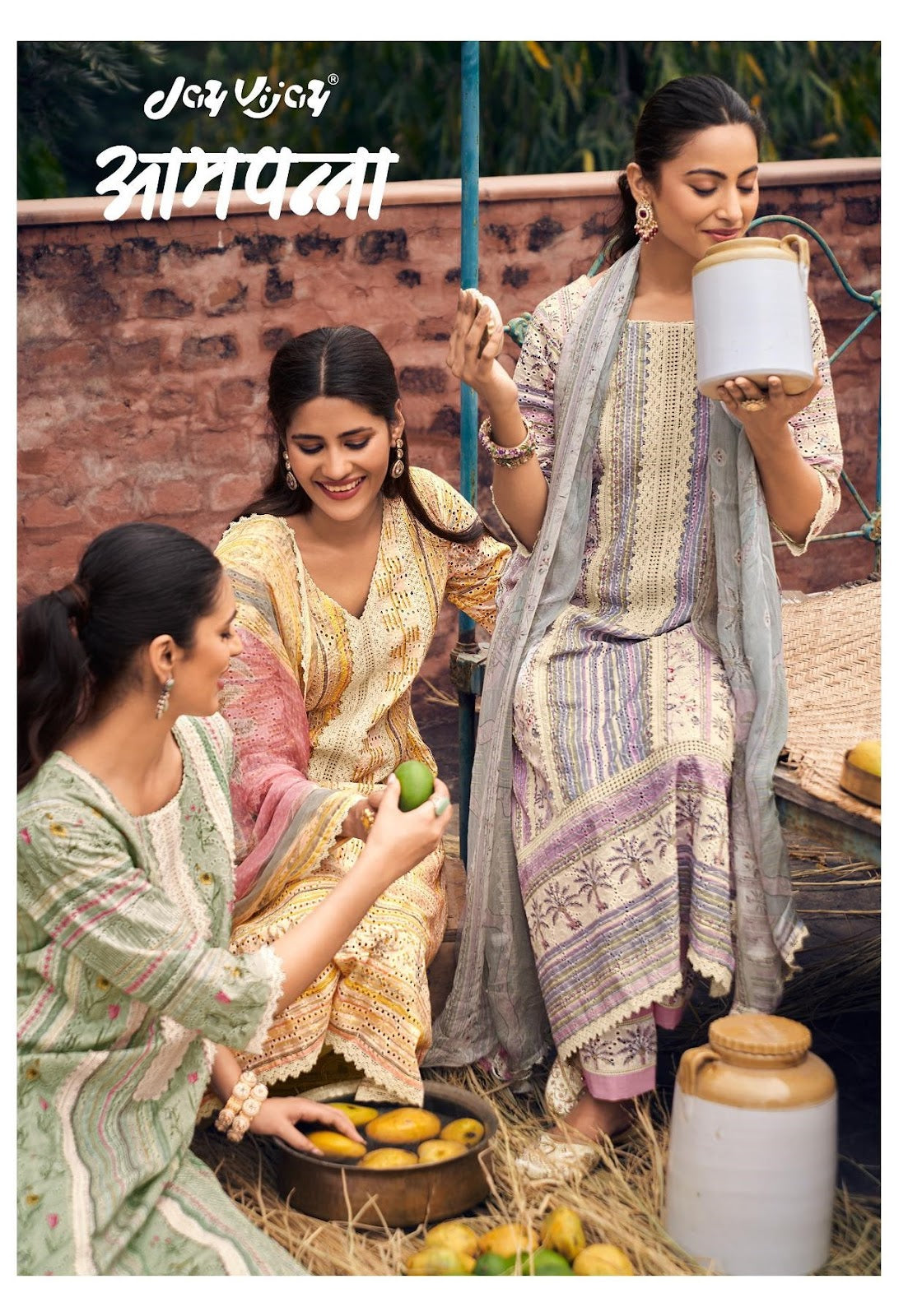 Aam Panna Jay Vijay Cotton Pant Style Suits Exporter