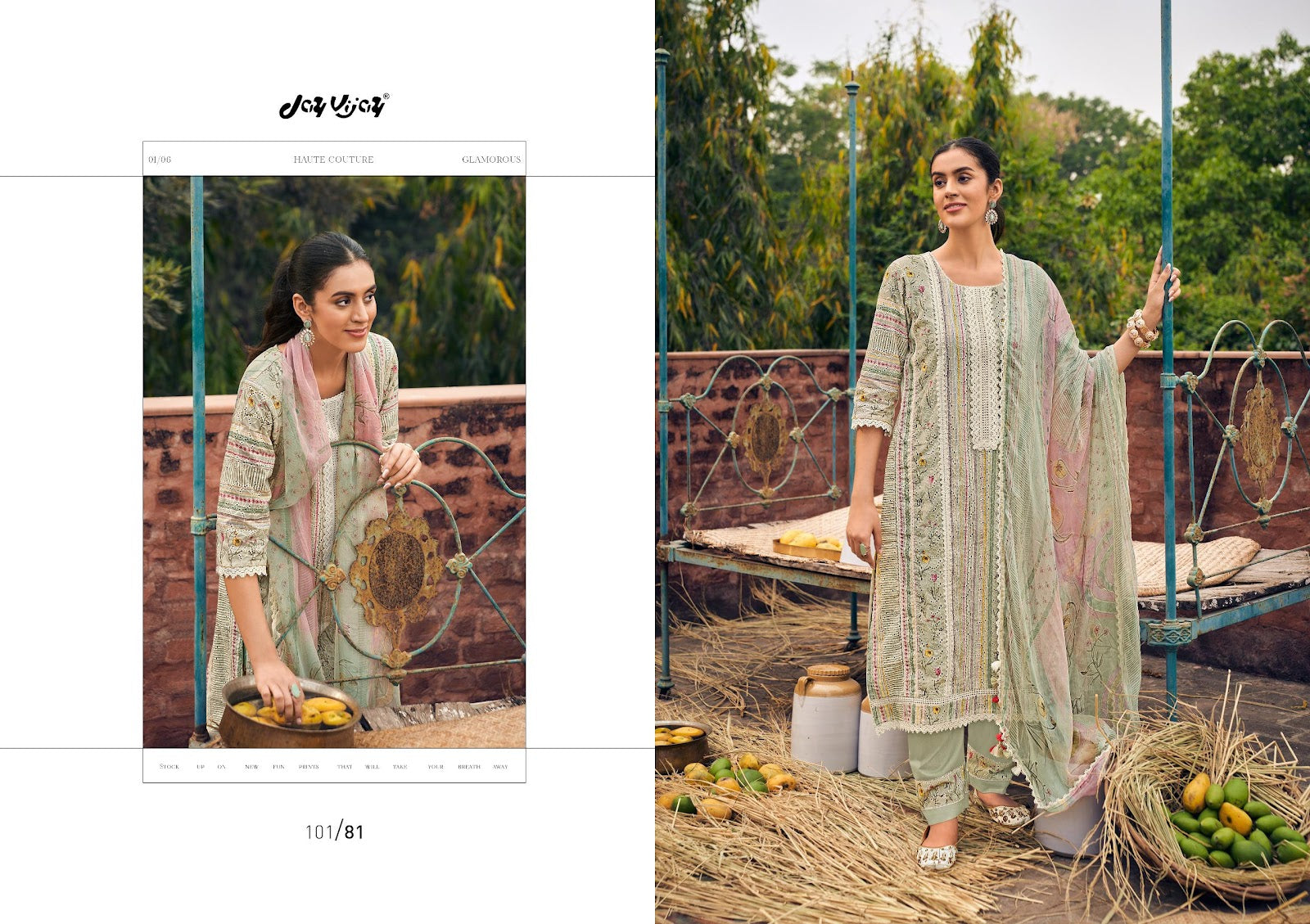 Aam Panna Jay Vijay Cotton Pant Style Suits Exporter