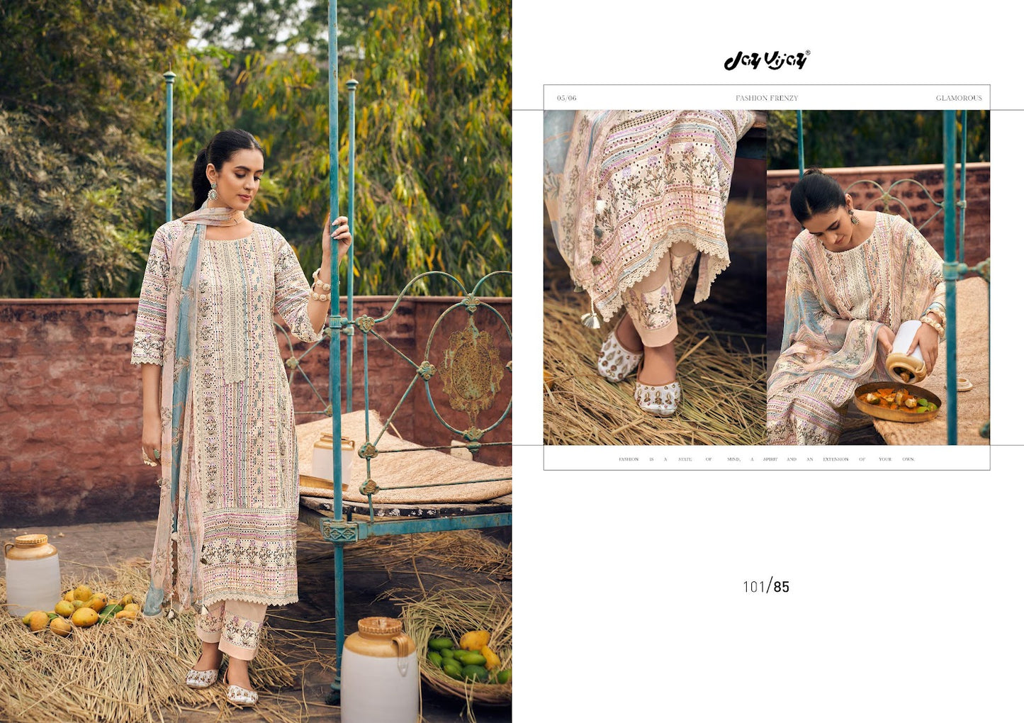 Aam Panna Jay Vijay Cotton Pant Style Suits Exporter