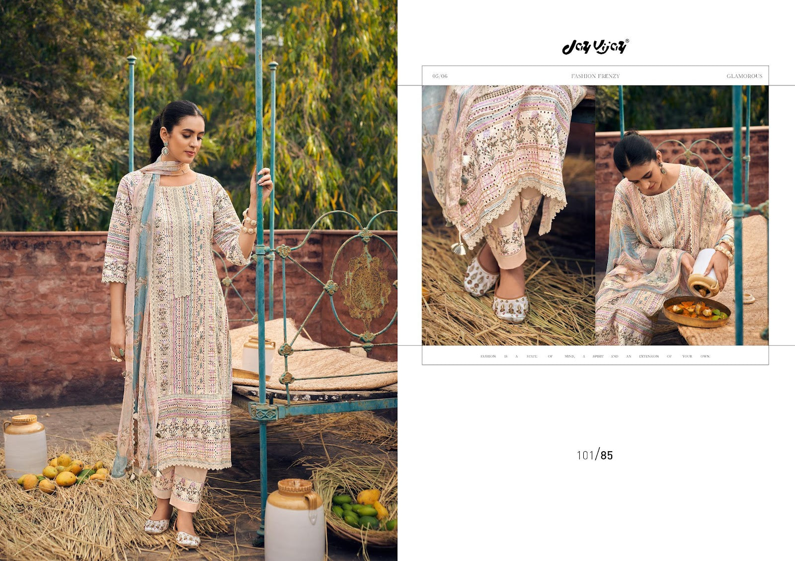 Aam Panna Jay Vijay Cotton Pant Style Suits Exporter