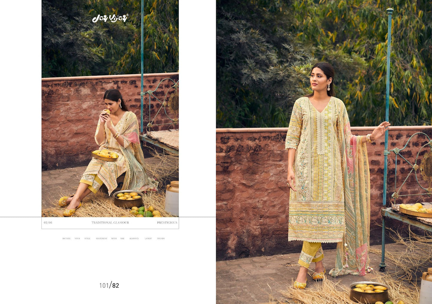 Aam Panna Jay Vijay Cotton Pant Style Suits Exporter