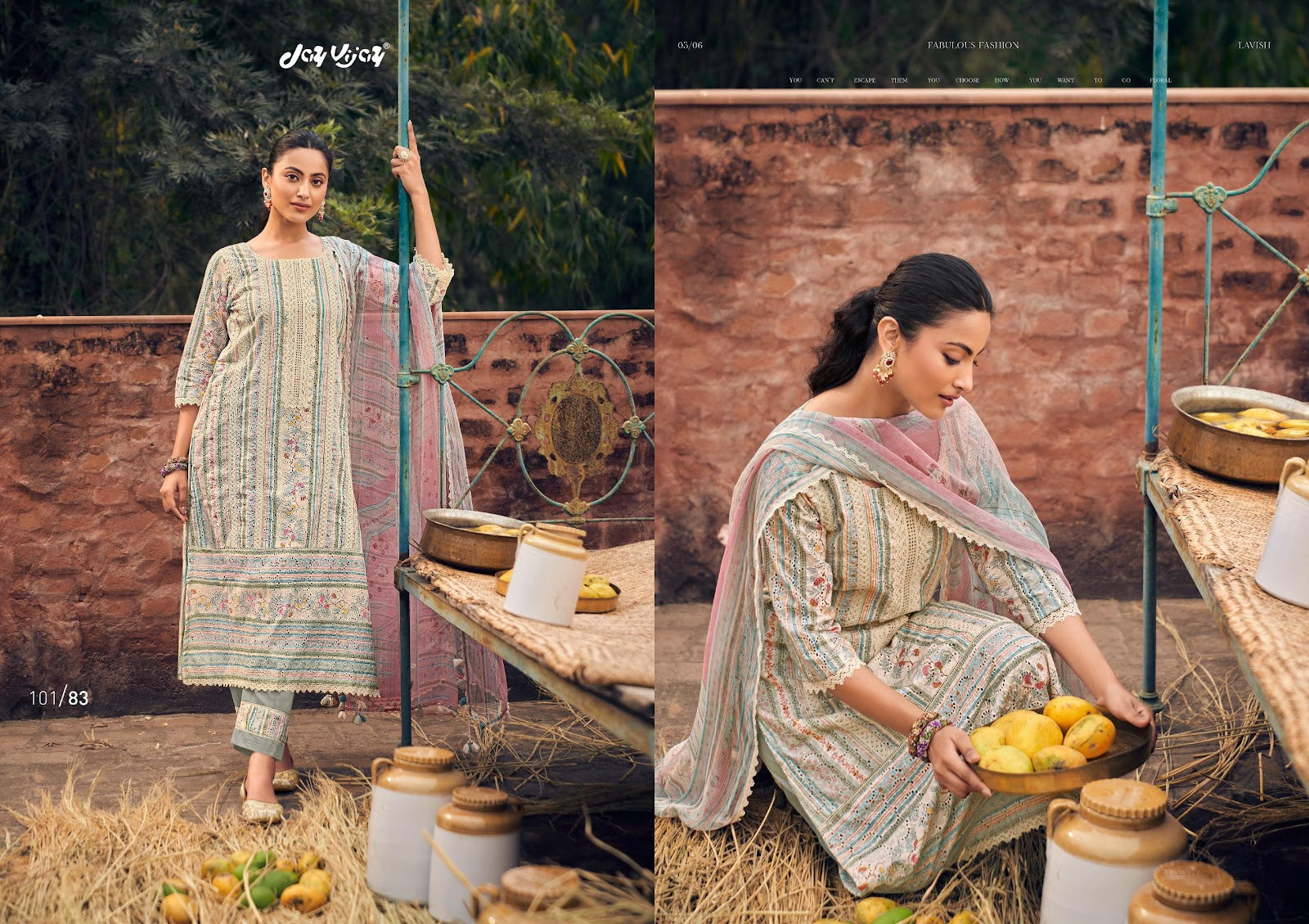 Aam Panna Jay Vijay Cotton Pant Style Suits Exporter