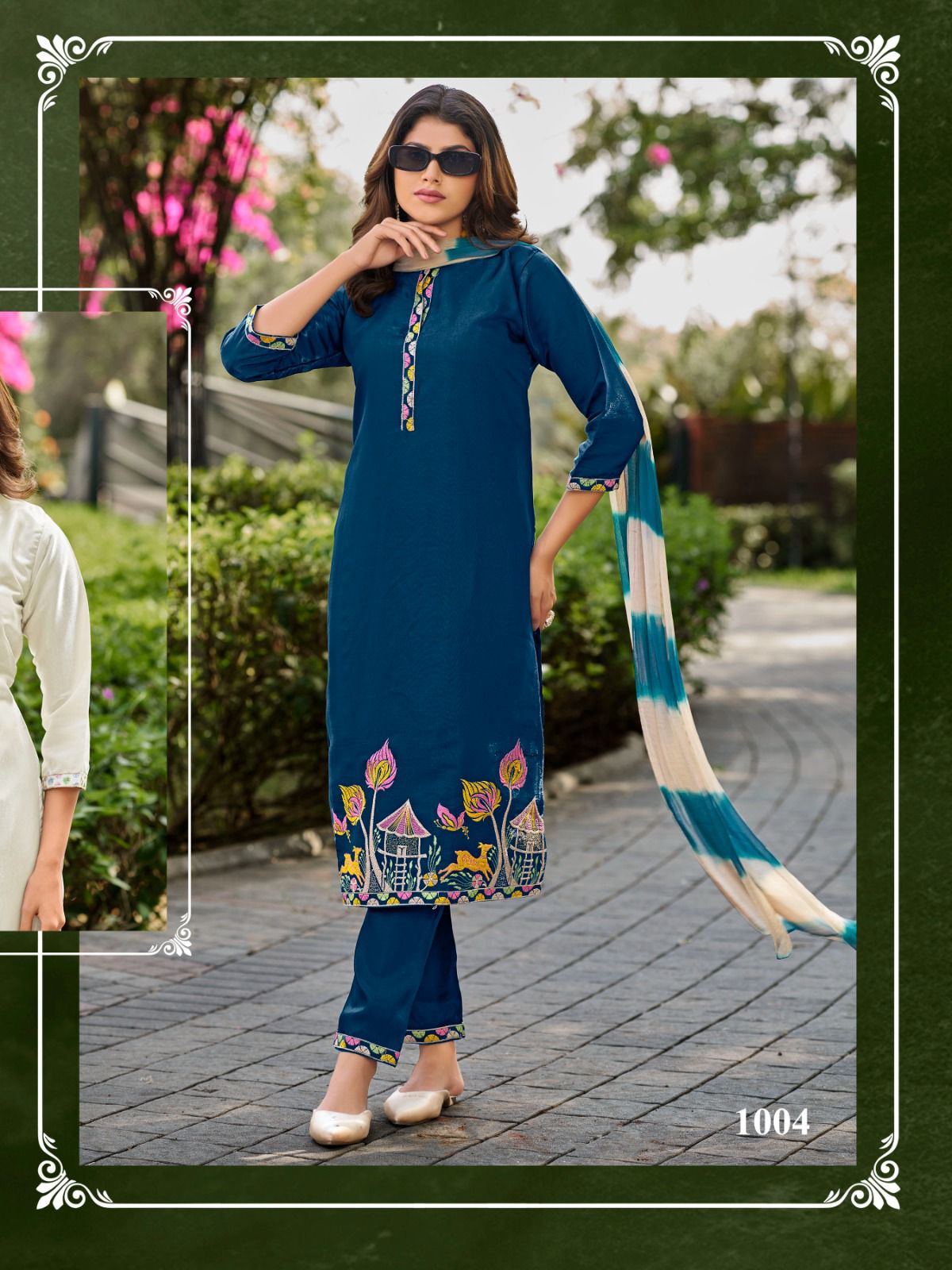 Aamaal Vol 1 Sankheswer Roman Silk Readymade Pant Style Suits Wholesaler