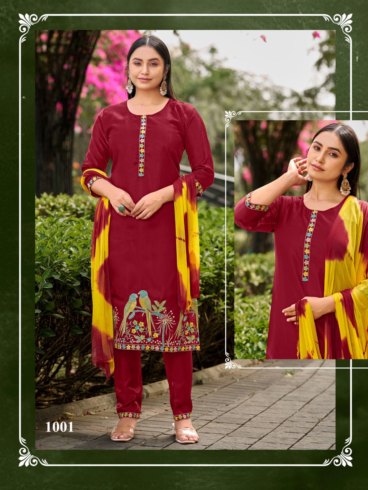 Aamaal Vol 1 Sankheswer Roman Silk Readymade Pant Style Suits Wholesaler