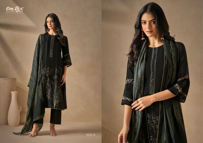 Aambari Omtex Silk Pant Style Suits Wholesaler India