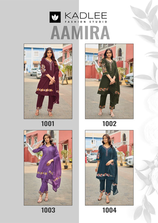 Aamira Kadlee Dhabu Cotton Readymade Suits Wholesaler India