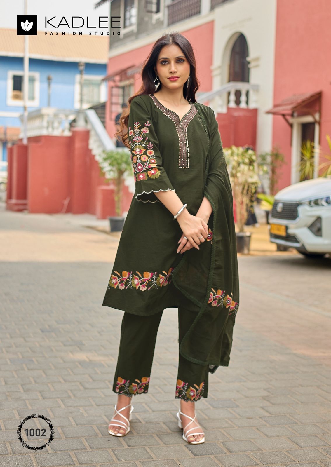 Aamira Kadlee Dhabu Cotton Readymade Suits Wholesaler India