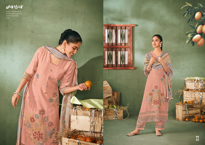 Aamras Jay Vijay Muslin Jacquard Pant Style Suits Exporter