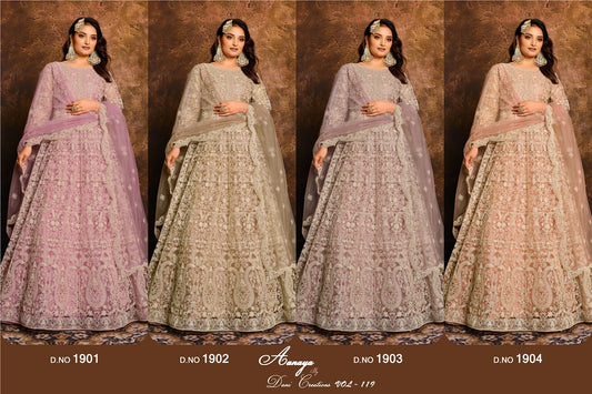Aanaya Vol 119 Dani Creation Net Pakistani Salwar Suits Wholesale Rate