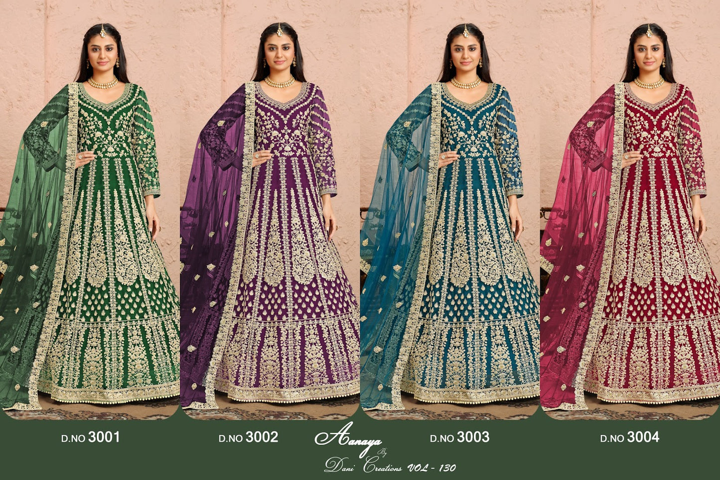 Aanaya Vol 130 Dani Creation Net Pakistani Salwar Suits Manufacturer