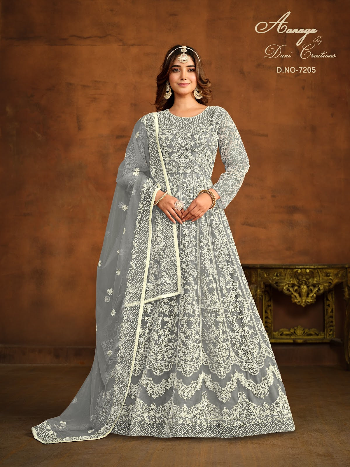 Aanaya Vol 172 Dani Creation Net Anarkali Salwar Suits Wholesale