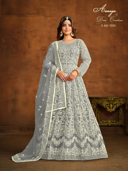 Aanaya Vol 172 Dani Creation Net Anarkali Salwar Suits Wholesale
