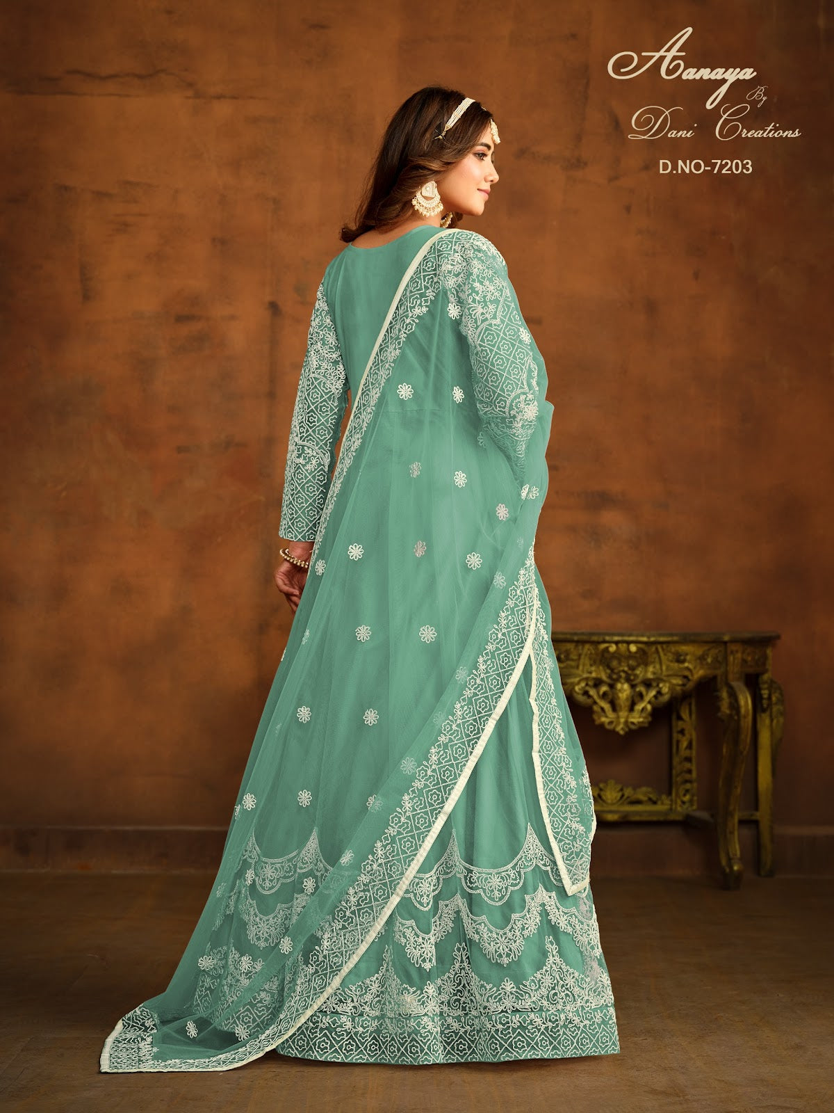 Aanaya Vol 172 Dani Creation Net Anarkali Salwar Suits Wholesale