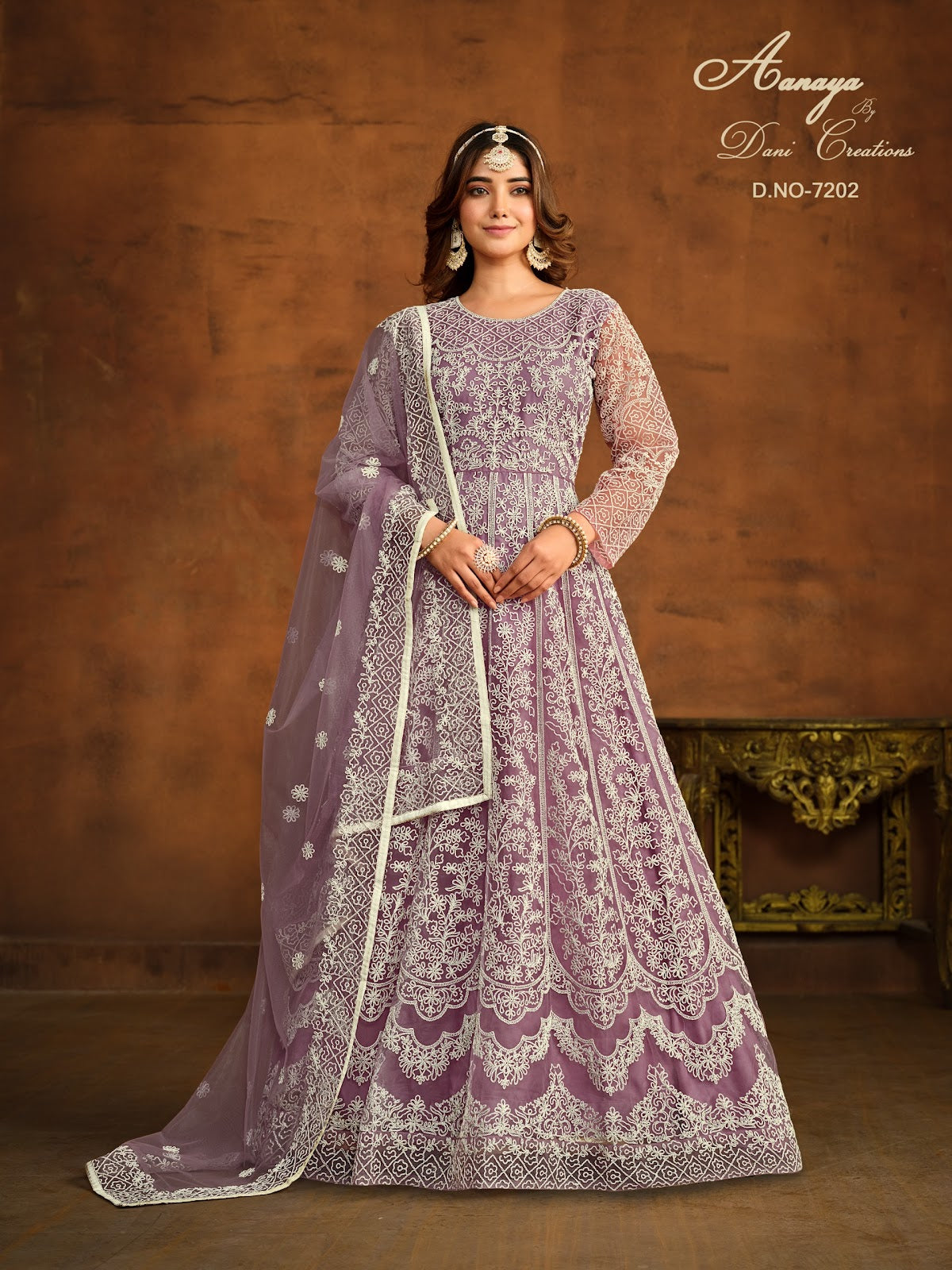 Aanaya Vol 172 Dani Creation Net Anarkali Salwar Suits Wholesale