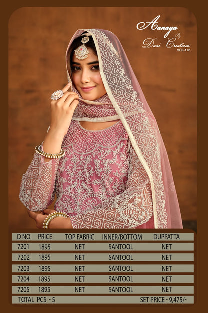 Aanaya Vol 172 Dani Creation Net Pakistani Salwar Suits Exporter