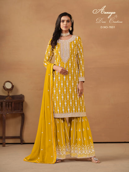 Aanaya Vol 176 7601-7604 Dani Creation Faux Georgette Pakistani Salwar Suits Wholesale Price
