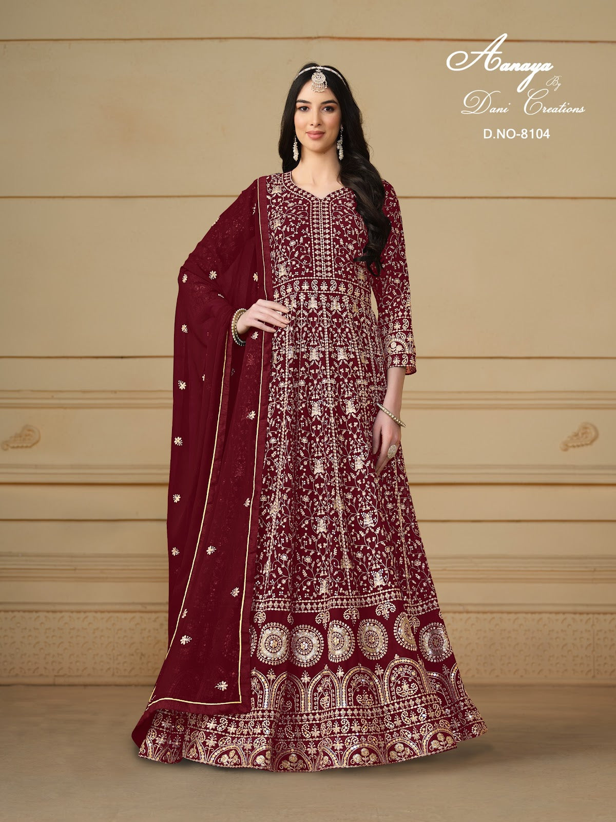Aanaya Vol 181 8101-8104 Dani Creation Faux Georgette Pakistani Salwar Suits Manufacturer India