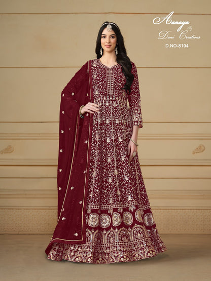 Aanaya Vol 181 8101-8104 Dani Creation Faux Georgette Pakistani Salwar Suits Manufacturer India