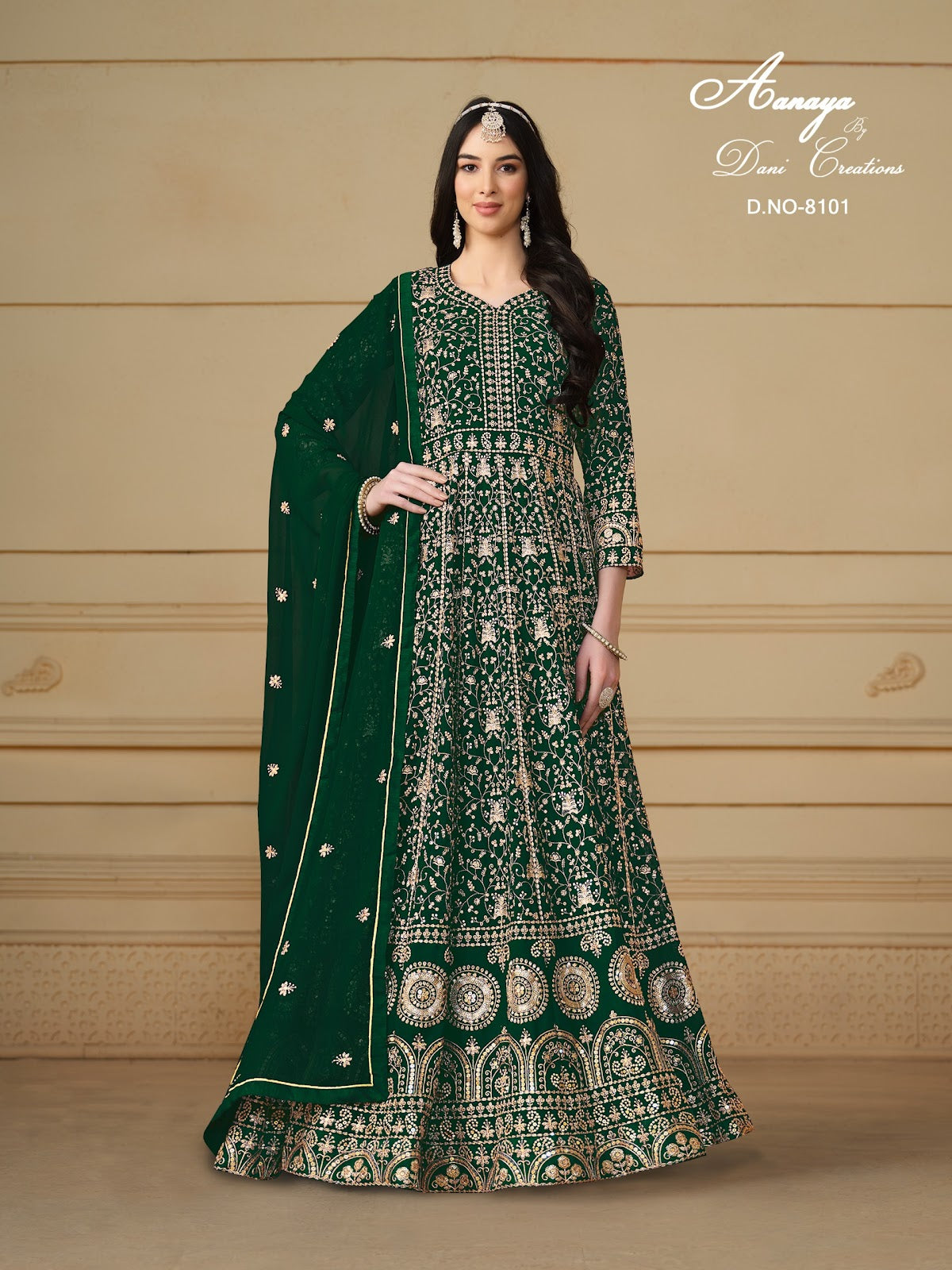 Aanaya Vol 181 8101-8104 Dani Creation Faux Georgette Pakistani Salwar Suits Manufacturer India