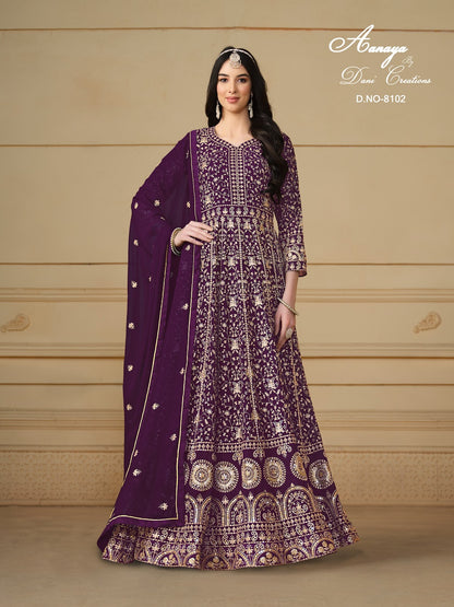 Aanaya Vol 181 8101-8104 Dani Creation Faux Georgette Pakistani Salwar Suits Manufacturer India