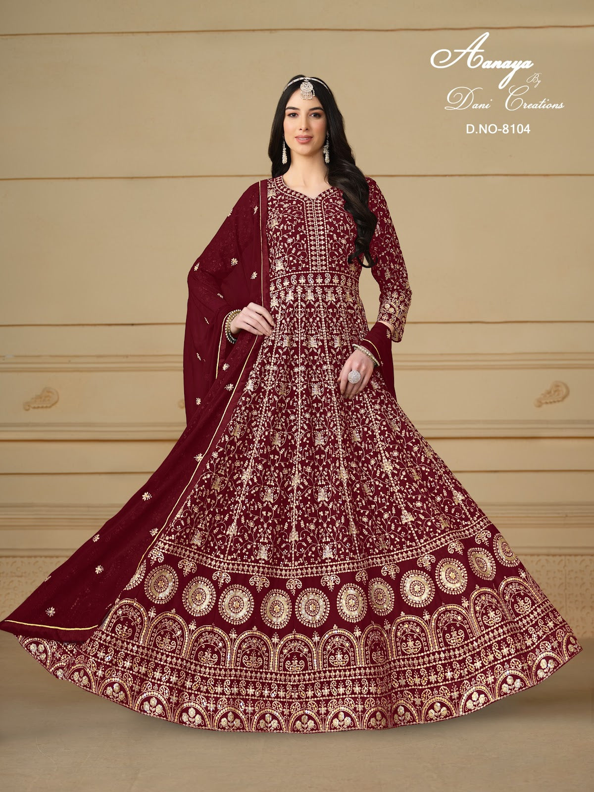 Aanaya Vol 181 8101-8104 Dani Creation Faux Georgette Pakistani Salwar Suits Manufacturer India