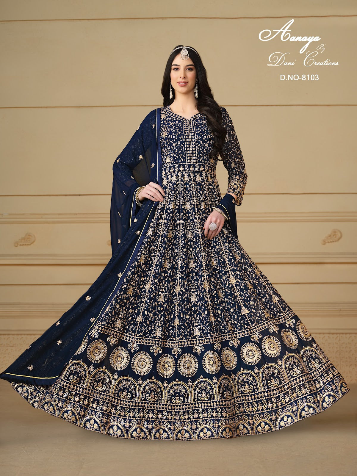 Aanaya Vol 181 8101-8104 Dani Creation Faux Georgette Pakistani Salwar Suits Manufacturer India