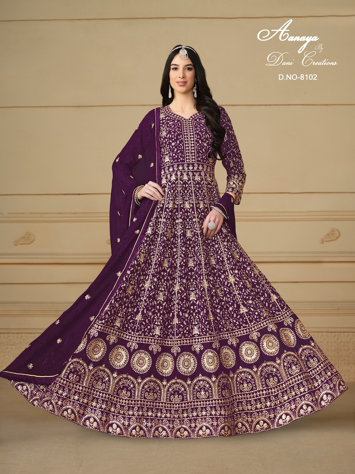 Aanaya Vol 181 8101-8104 Dani Creation Faux Georgette Pakistani Salwar Suits Manufacturer India