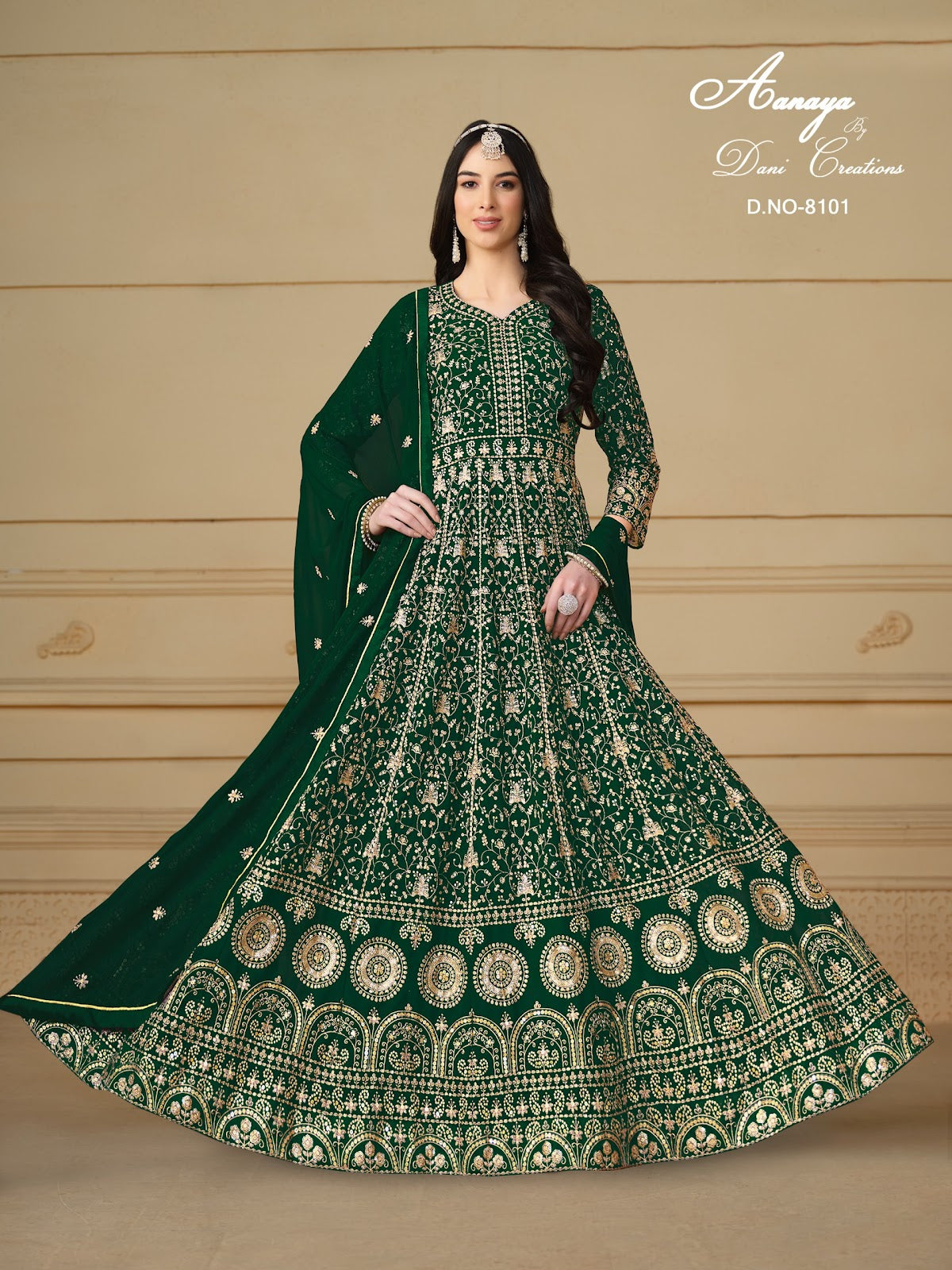 Aanaya Vol 181 8101-8104 Dani Creation Faux Georgette Pakistani Salwar Suits Manufacturer India