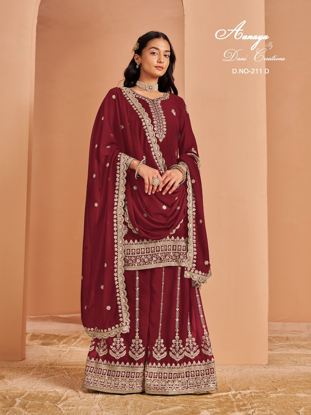 Aanaya Vol 211 Dani Creation Faux Georgette Pakistani Salwar Suits Manufacturer