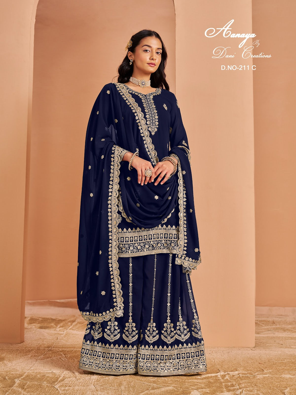 Aanaya Vol 211 Dani Creation Faux Georgette Pakistani Salwar Suits Manufacturer