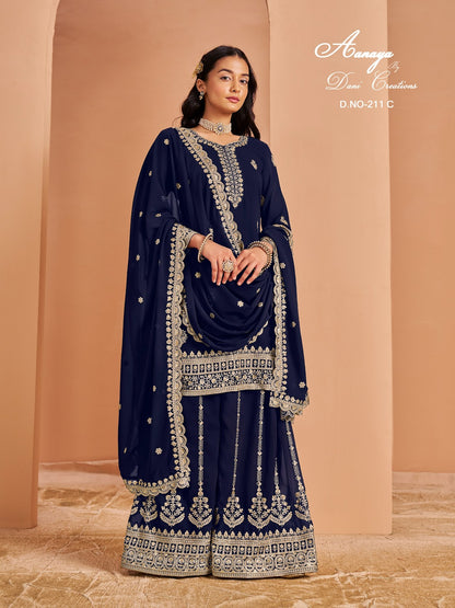 Aanaya Vol 211 Dani Creation Faux Georgette Pakistani Salwar Suits Manufacturer