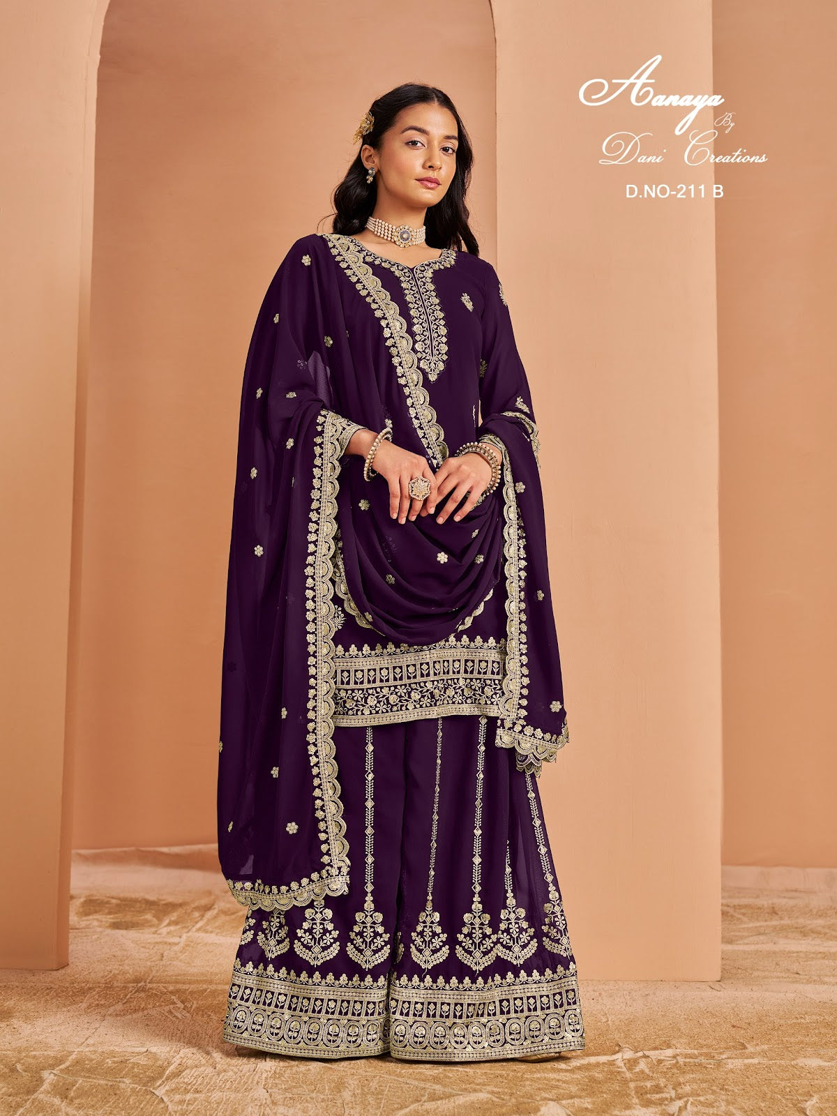 Aanaya Vol 211 Dani Creation Faux Georgette Pakistani Salwar Suits Manufacturer