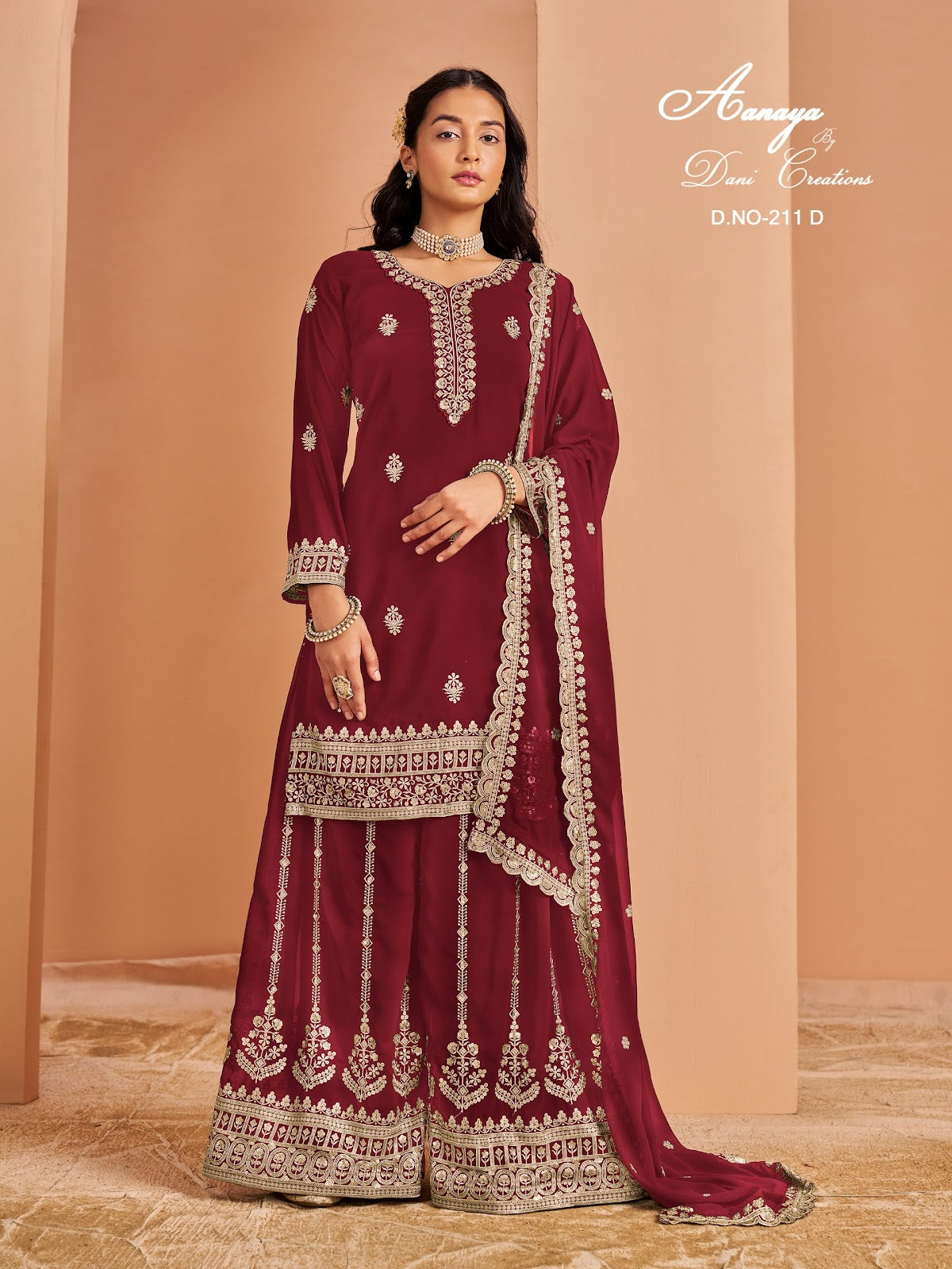 Aanaya Vol 211 Dani Creation Faux Georgette Pakistani Salwar Suits Manufacturer