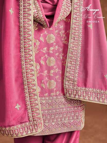 Aanaya Vol 212 Dani Creation Dola Jacquard Pakistani Salwar Suits Exporter Ahmedabad