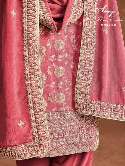 Aanaya Vol 212 Dani Creation Dola Jacquard Pakistani Salwar Suits Exporter Ahmedabad