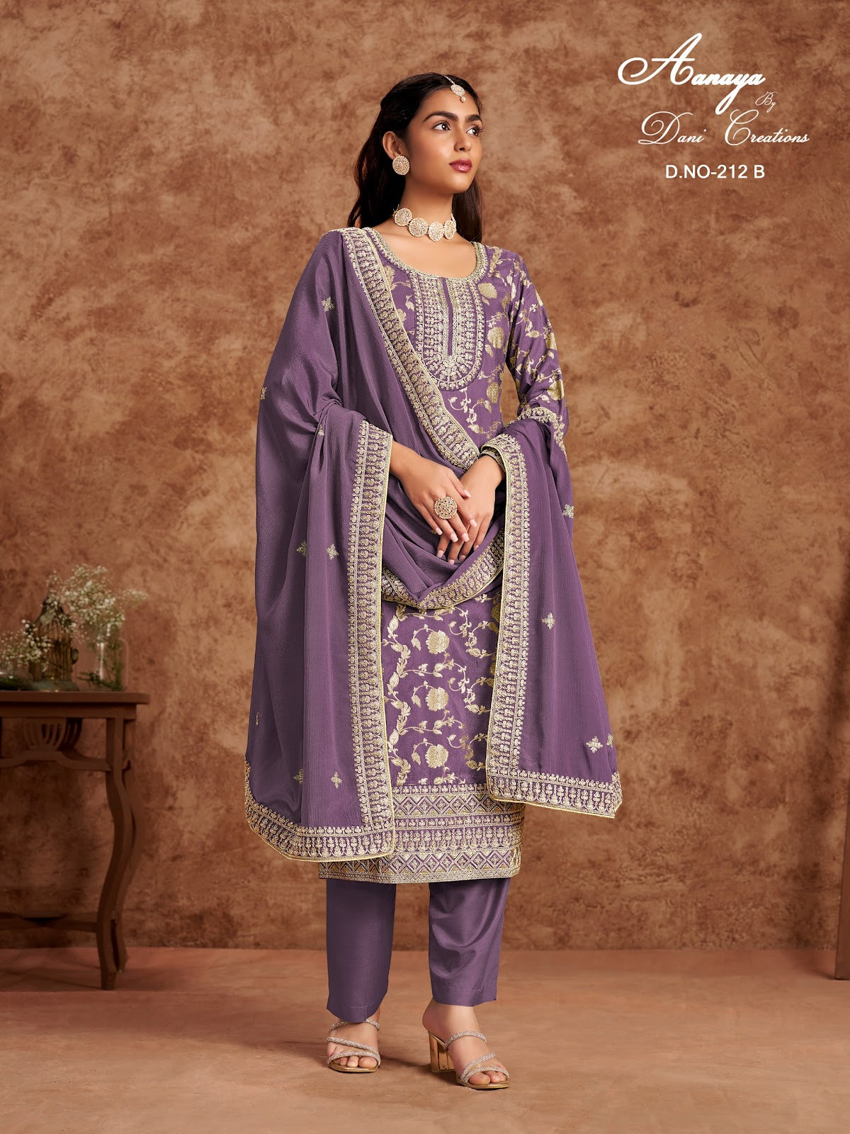 Aanaya Vol 212 Dani Creation Dola Jacquard Pakistani Salwar Suits Exporter Ahmedabad