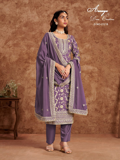 Aanaya Vol 212 Dani Creation Dola Jacquard Pakistani Salwar Suits Exporter Ahmedabad