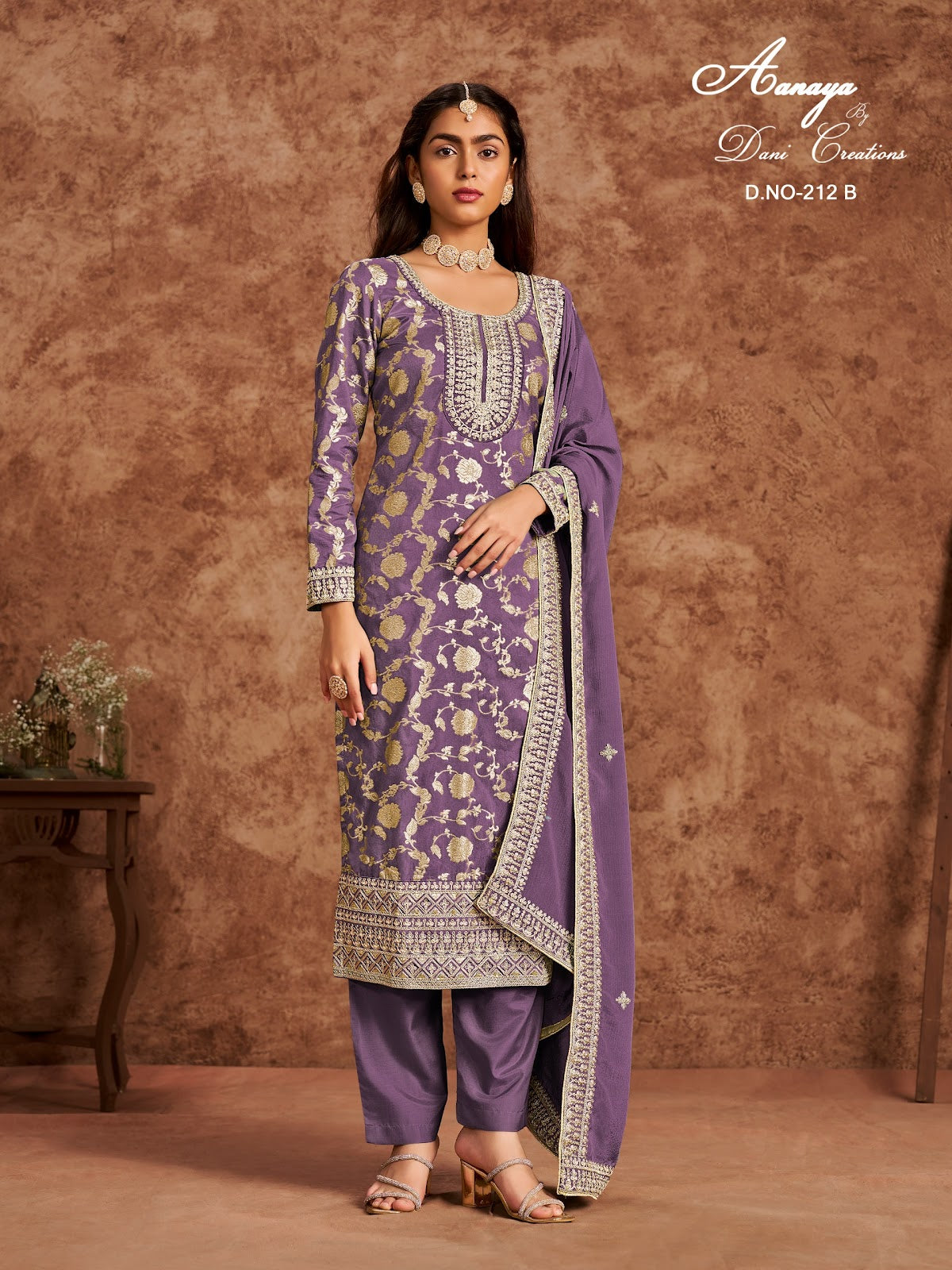 Aanaya Vol 212 Dani Creation Dola Jacquard Pakistani Salwar Suits Exporter Ahmedabad