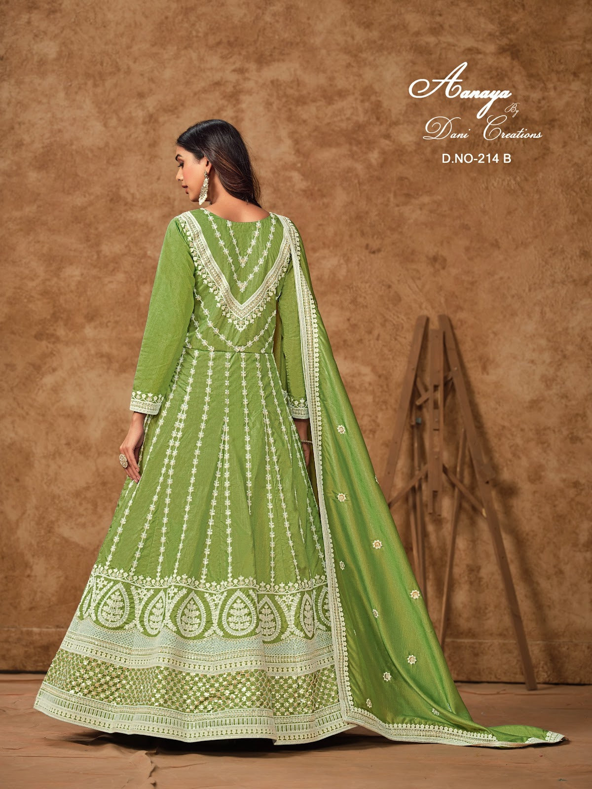 Aanaya Vol 214 Dani Creation Dola Silk Gown Dupatta Set Wholesaler Ahmedabad